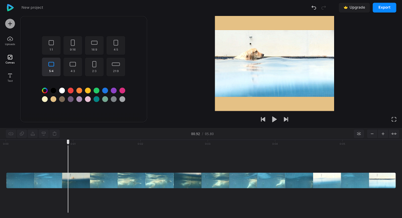 Change aspect ratio to make Twitter video