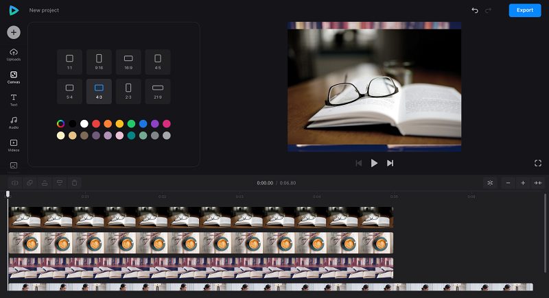 Change book review video size