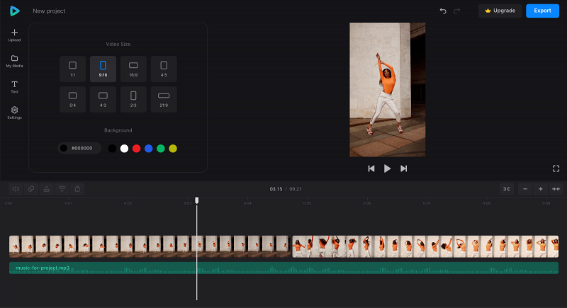 Change dance video settings