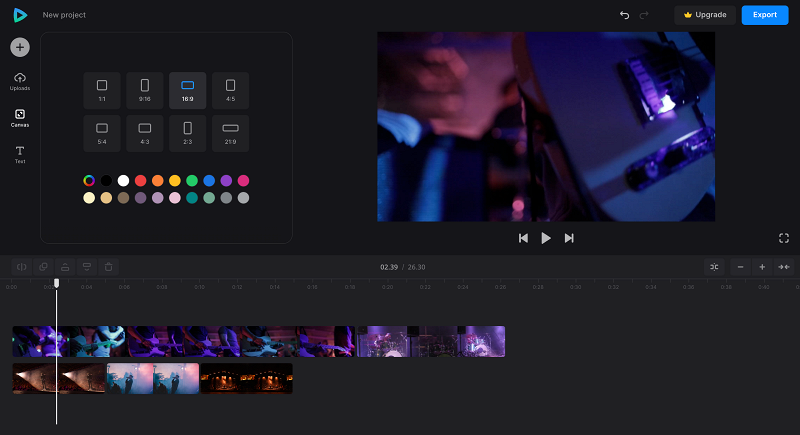 Change fan edit video aspect ratio