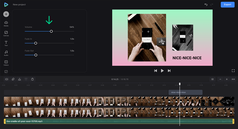 Change volume in unboxing videos