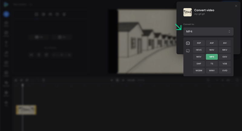 Convert GIF to video