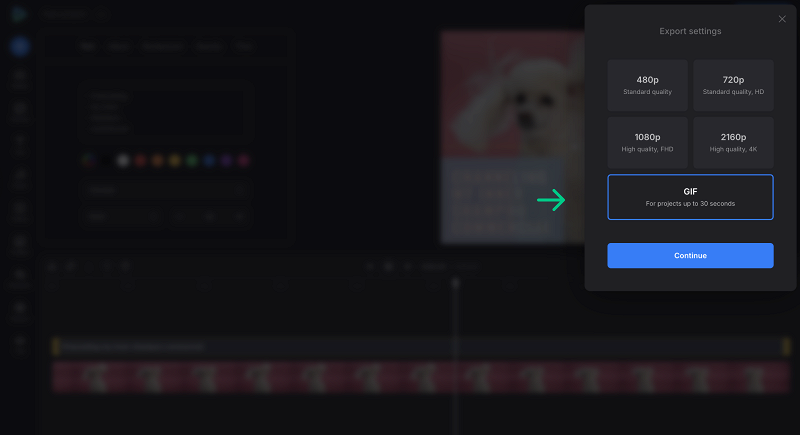 Convert video to GIF in GIF maker