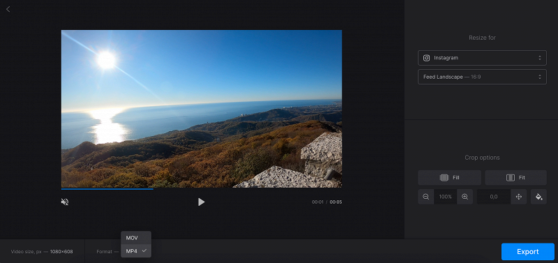 Turn video to Instagram format Convert video to Instagram format