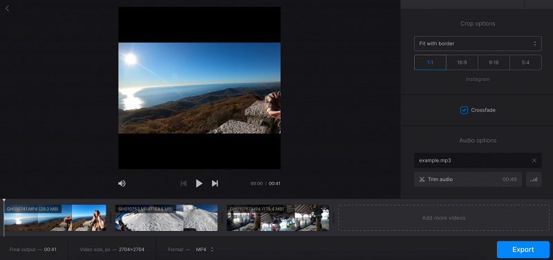Create YouTube video compilation online