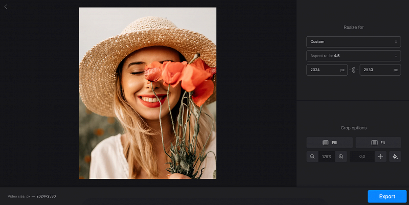Adjust or crop image on Windows
