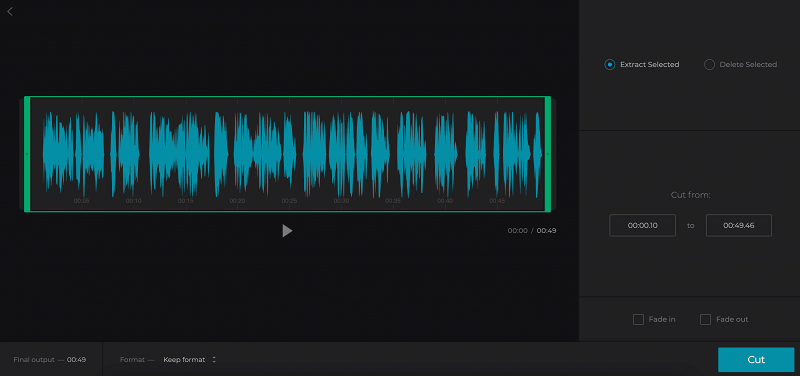 Cut Soundcloud to turn to WAV Cut Soundcloud to convert to WAV