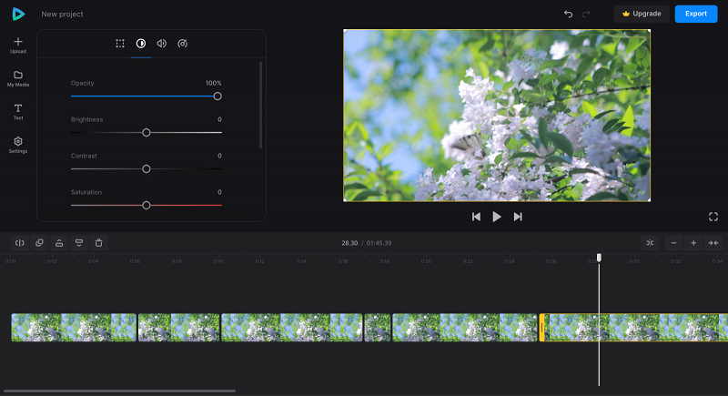 Cut video into parts