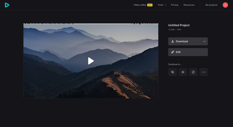 Download entire screen recording