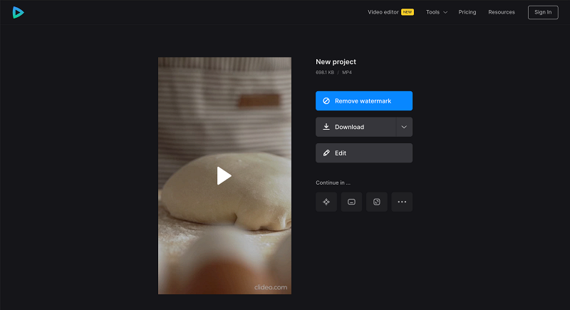 Download file with new aspect ratio