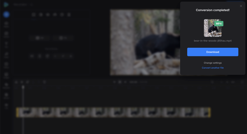 Download file with new video frame rate