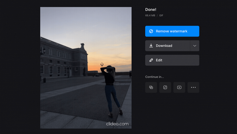 Download GIF created from video