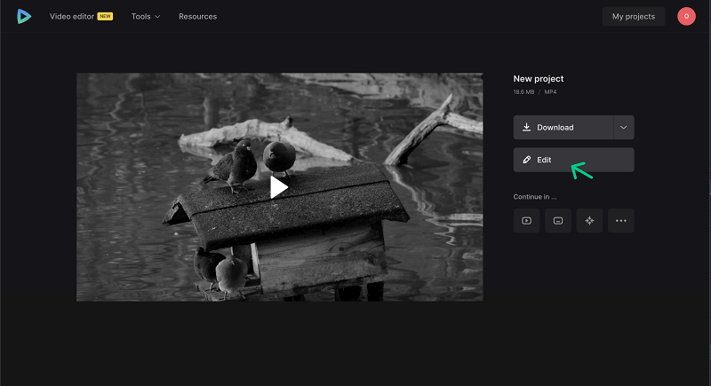 Download splitted video