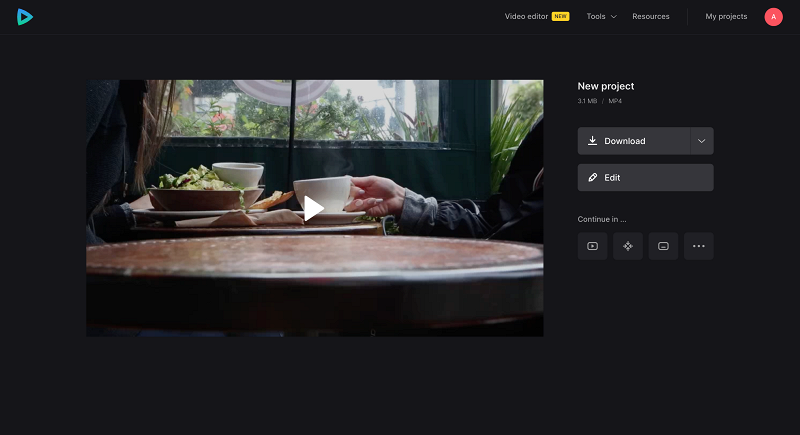 Download synced video