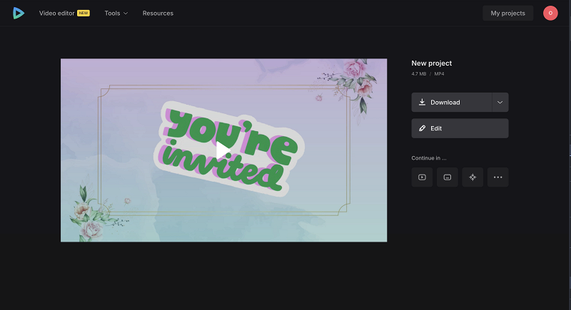Download video invitation