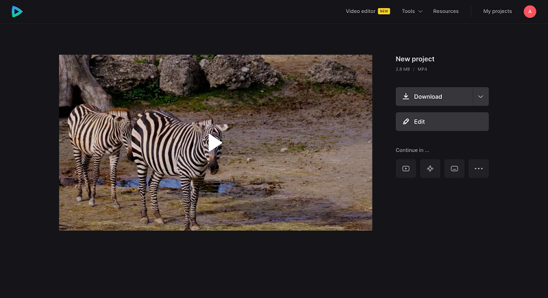 Download video with animated stickers