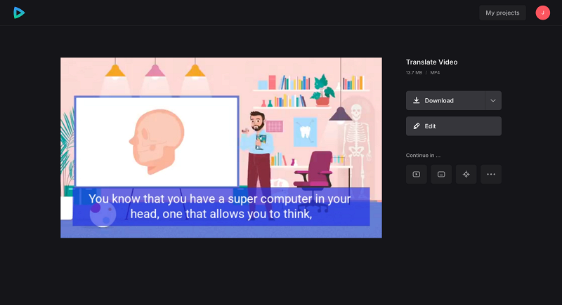 Download video with English subtitles and voice