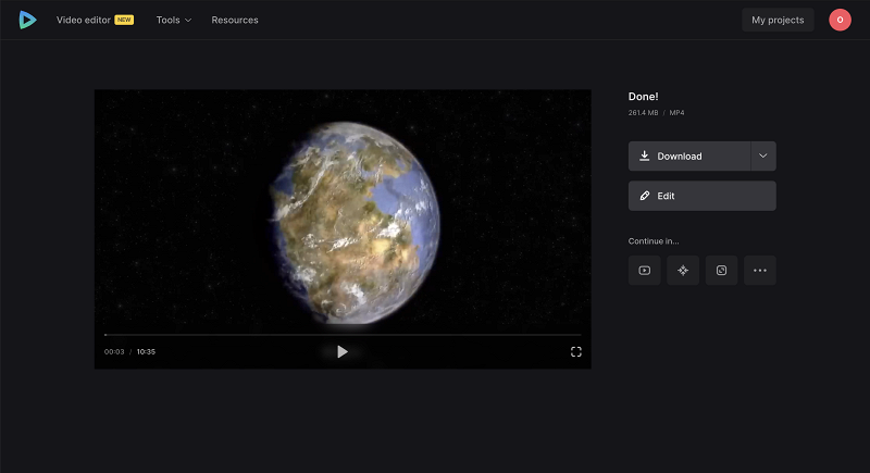 Download video with generated subtitles