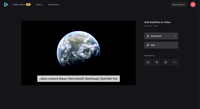 Download video with translated SRT