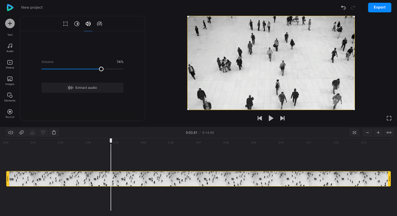 Separate audio from video