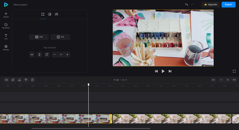 Edit before and after video