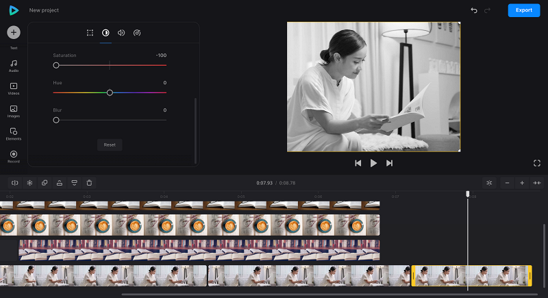 Edit book review video color