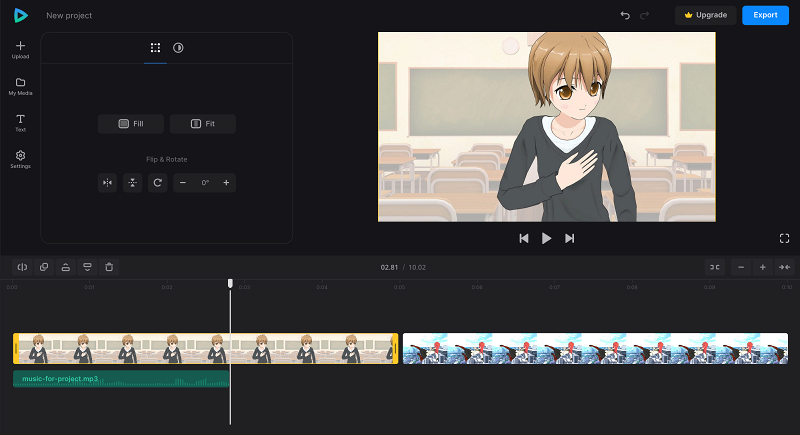 Adjust manga dub video Edit comic dub video