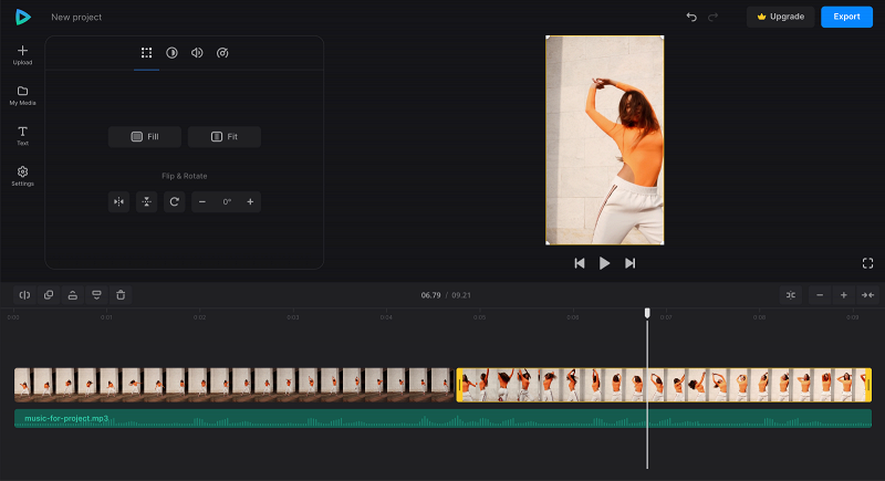 Edit dance video clips