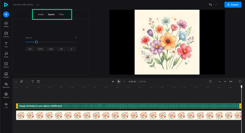 Edit music in video