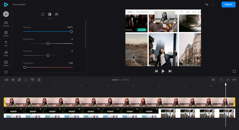 Edit picture-in-picture clips
