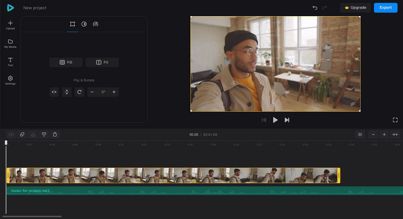 Adjust selfie video Edit selfie video