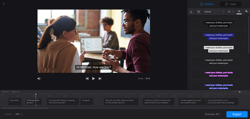 Edit SRT subtitles for MP4 Adjust SRT subtitles for MP4