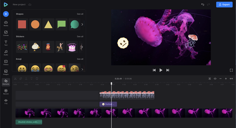 Edit video after changing audio speed