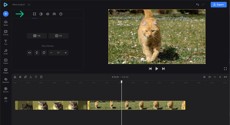 Edit video before adding talking bubble