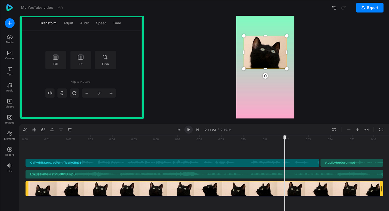 Edit YouTube video clips