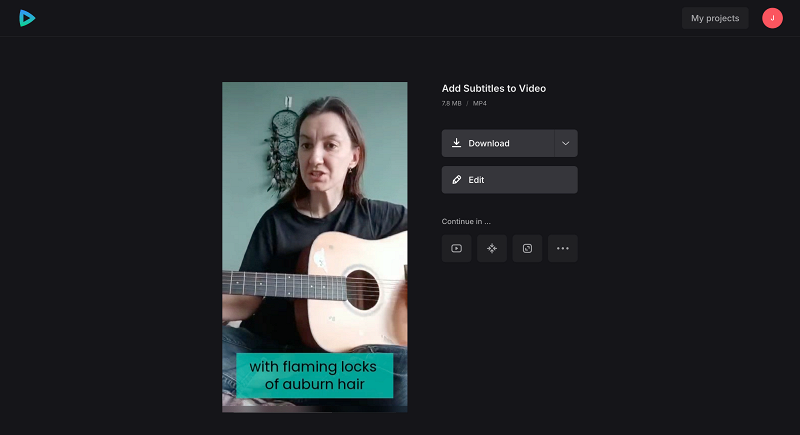 Embed captions into YouTube video