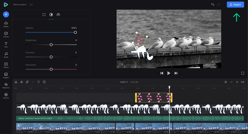 Export horizontal video for TikTok