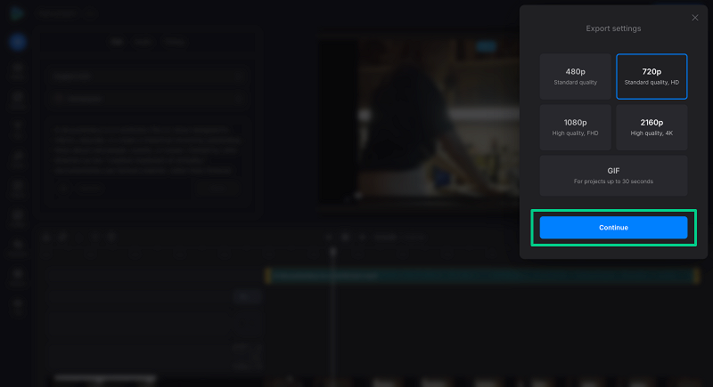 Export screen recording with audio