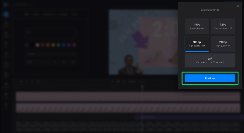 Export side-by-side video