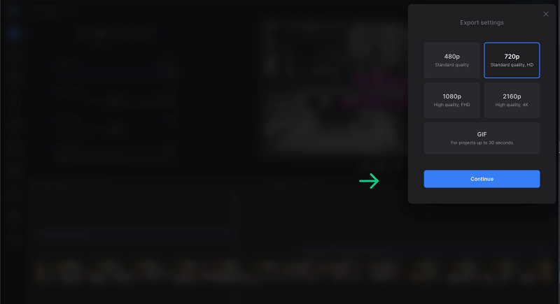 Export video with voice enhance