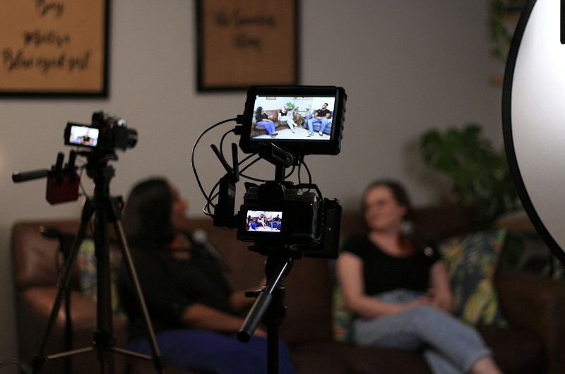 External camera screen