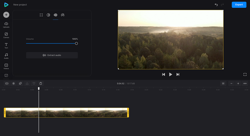 Extract audio to replace video segment