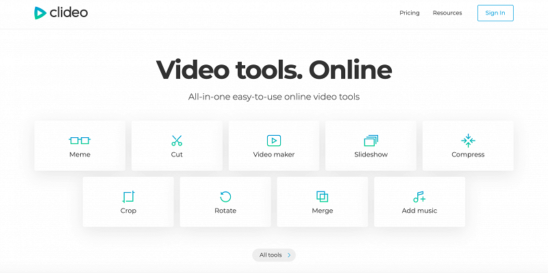 Interface of the Final Cut Pro alternative for Windows by Clideo