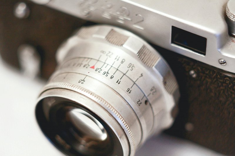 Focal length shown on camera