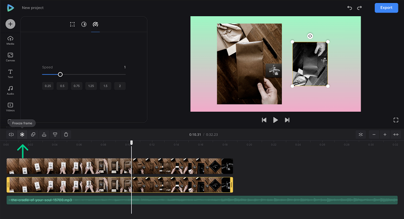 Freeze frame in unboxing videos