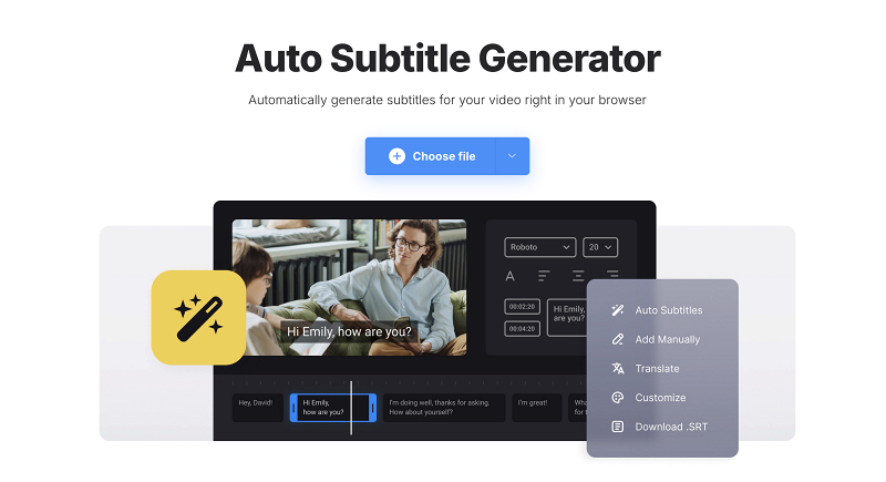 Generator to extract subtitles from mp4