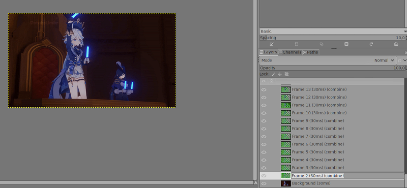 Change GIF frame speed Gimp change GIF speed