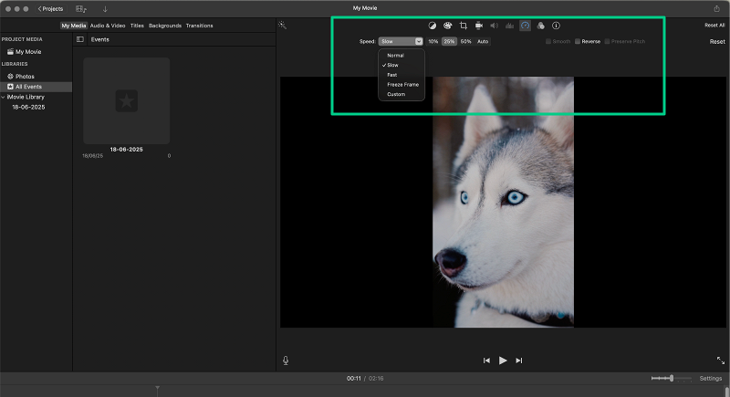 iMovie video editor