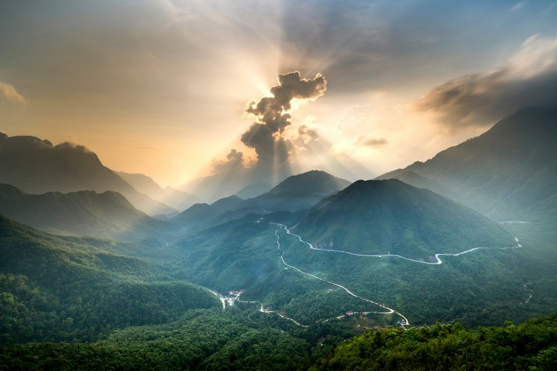 Landscape in HDR example