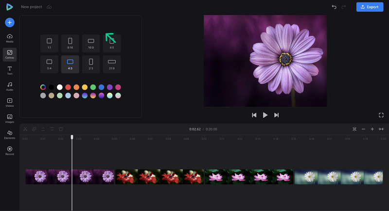 Change music settings in picture video